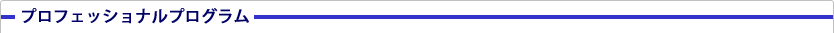 プロフェッショナルプログラム